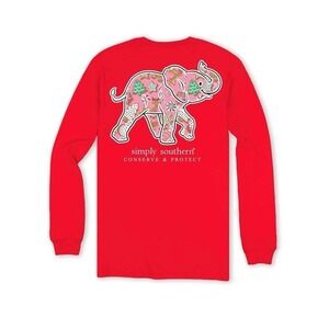 New Simply Southern Elephant - Christmas Theme - Youth Long Sleeve youth medium